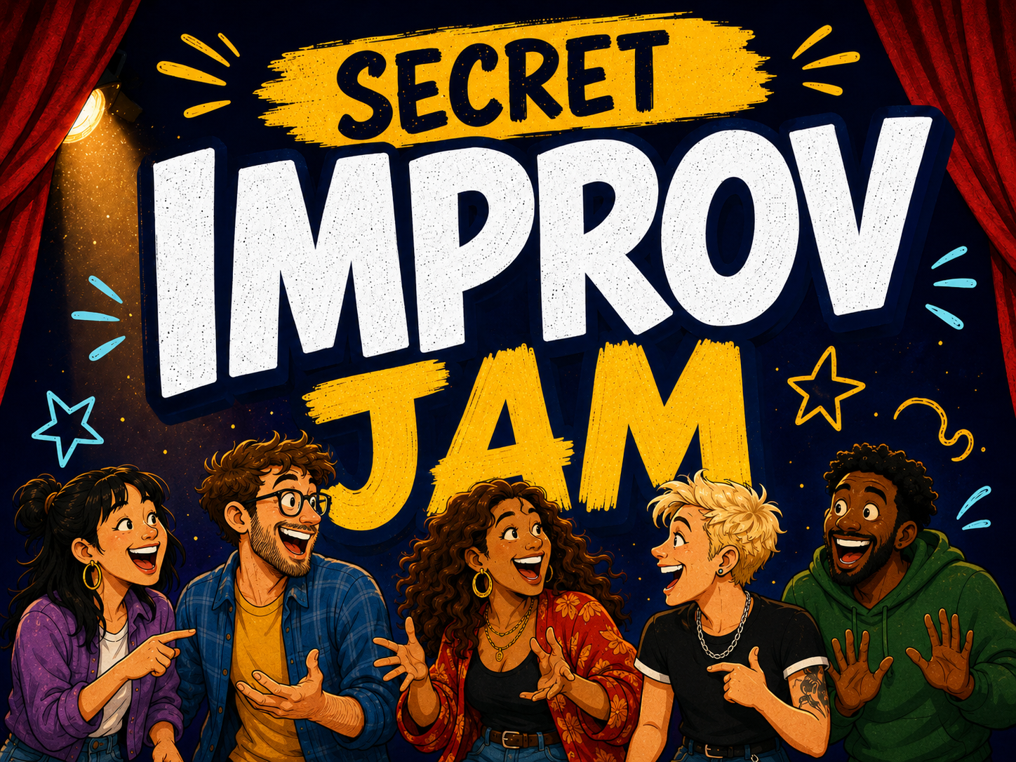 Secret Improv Jam promotional artwork