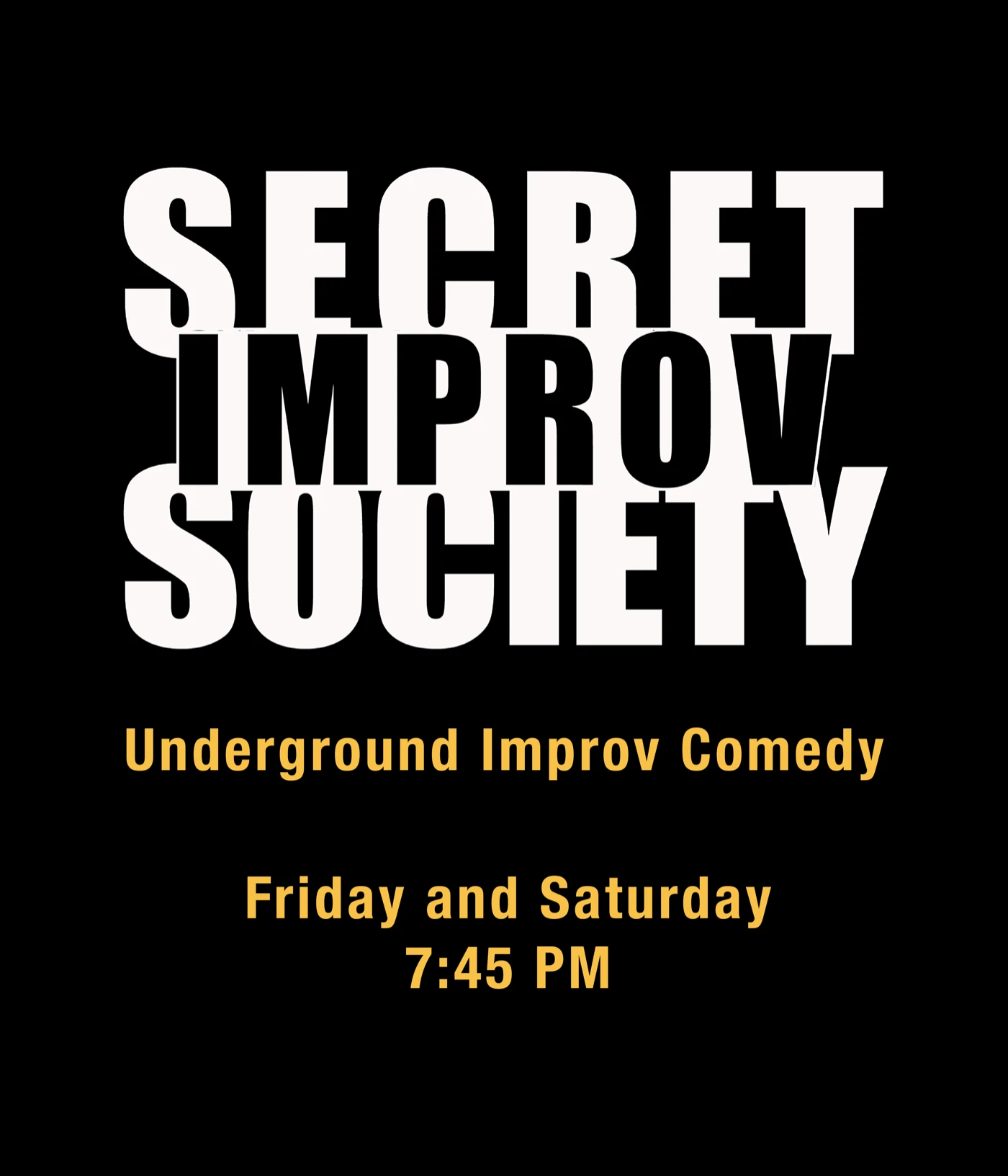 Secret Improv Society promotional artwork